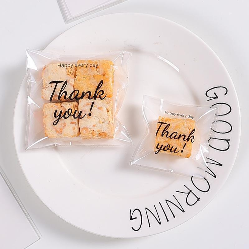 500 Pack Self Adhesive Cookie Packaging Bags Vibrant Designs OPP Material - Big Mouth Cartoon 14*14*3cm