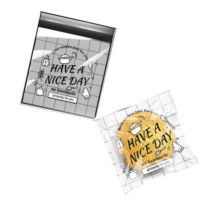 500 Pack Self Adhesive Cookie Packaging Bags Vibrant Designs OPP Material - Big Mouth Cartoon 14*14*3cm