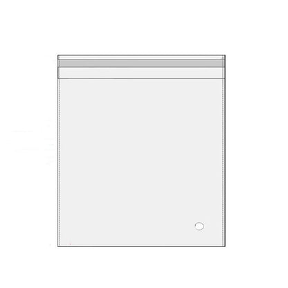 100Pcs Self-Adhesive Clear Opp Cellophane Bags with Air Hole - 6*6+2cm