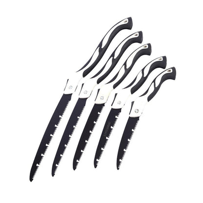Folding Outdoor Hand Saw Portable Quick Cutting Pruning Garden Tree Logging Tool - 250mm