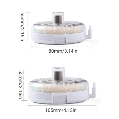 Aquarium Filter Special Mini Small Tank Filter Circle for Freshwater or Marine - 8cm Filter