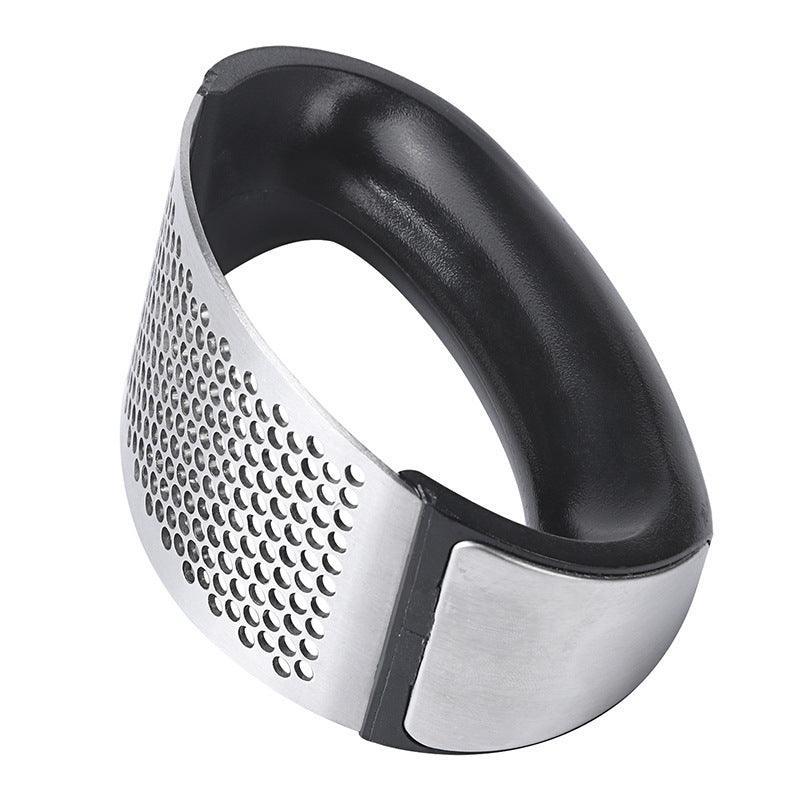 Stainless Steel Garlic Masher Press Crusher Squeezer Masher Kitchen Gadget Au - Silver