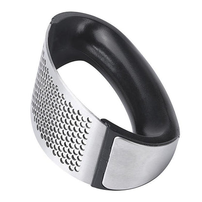 Stainless Steel Garlic Masher Press Crusher Squeezer Masher Kitchen Gadget Au - Silver