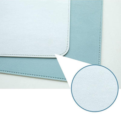60*30Cm Leather Mouse Pad Gaming Waterproof Mousepad Desk Mat Anti-Slip Rubber - Dark Blue