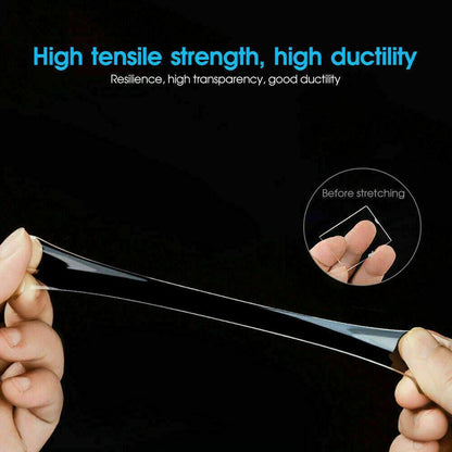 Double Sided Nano Tape Transparent Reusable Adhesive Gel Grip for Home Office - 3cm*1m*2mm (1 Unit)