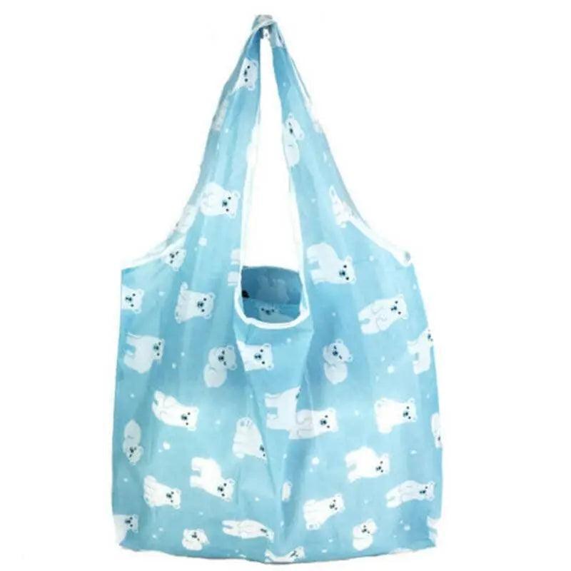 Reusable Foldable Light Waterproof Shopping Bags Carry bag Grocery Big - B-04