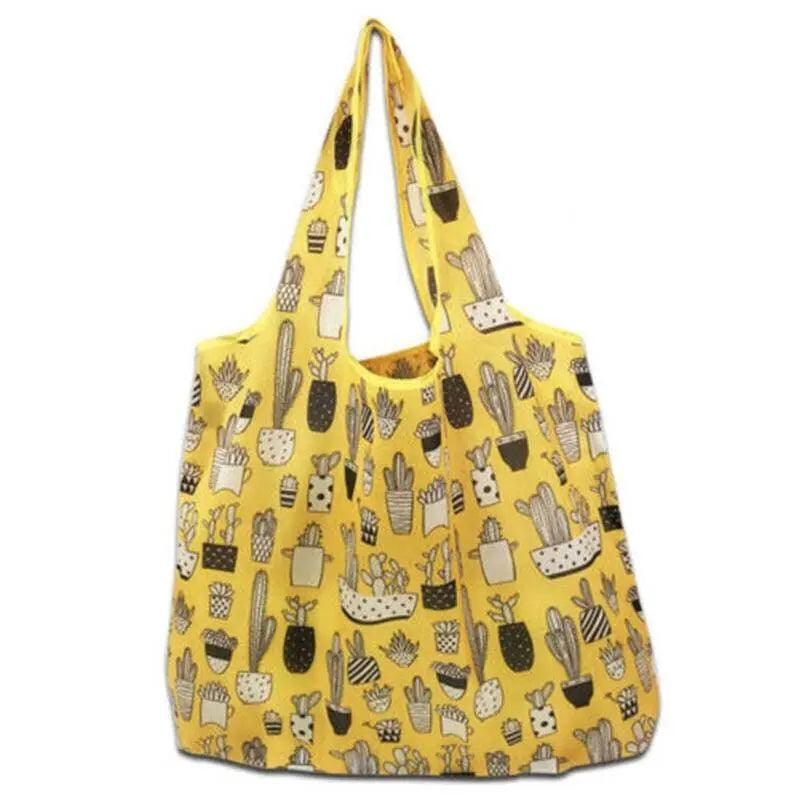 Reusable Foldable Light Waterproof Shopping Bags Carry bag Grocery Big - B-15