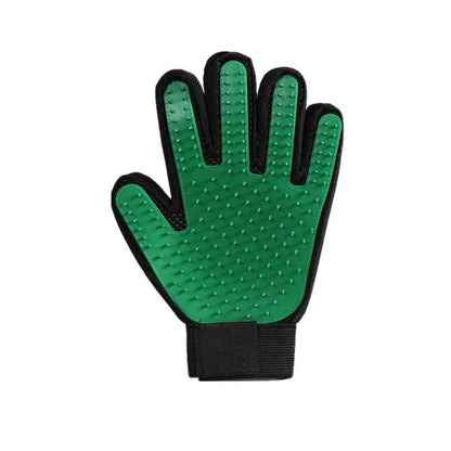 Pet Dog Cat Massage Hair Removal Grooming Comb Touch Cleaning Brush Magic Glove - Pink Right Hand