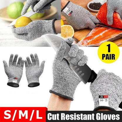 Cut Resistant Gloves for Kitchen Work Food Prep Carving and Fishing Tasks - L