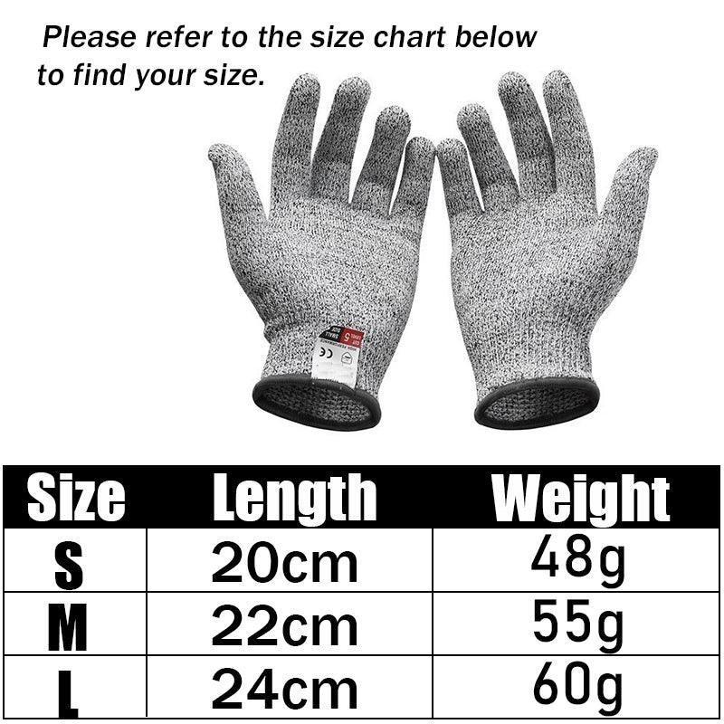 Cut Resistant Gloves for Kitchen Work Food Prep Carving and Fishing Tasks - M