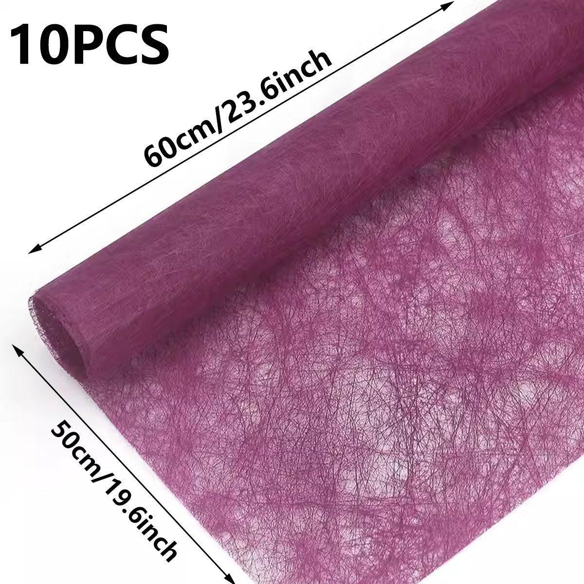 10pcs High Quality Flower Wrapping Paper DIY Bouquet Gift Wrap Floral Supplies - Army Green