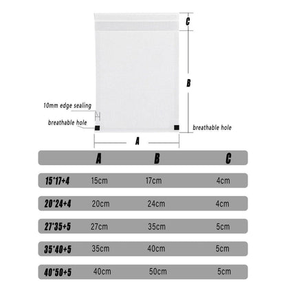 50PCS Eco-Friendly Biodegradable Translucent PaperBags Greaseproof Glassine Bags - 40*50+5cm