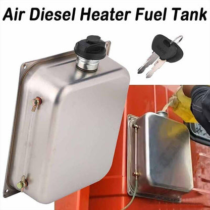 7L Air Diesel Heater Fuel Tank Oil With Lock Stainless Steel For Car Truck