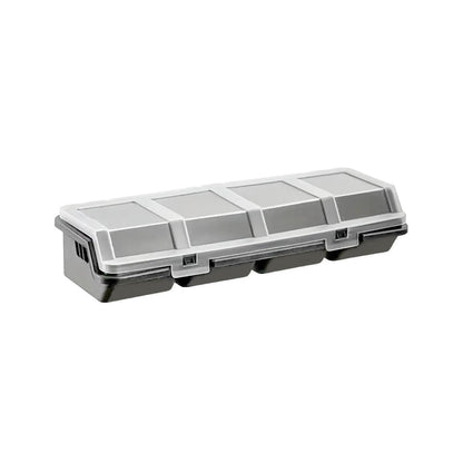 Plastic Screw Parts Storage Box Small Hardware Organizer Case with Four Grids