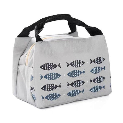 Portable Insulated Thermal Lunch Box Carry Tote Picnic Case Storage Bag 21x17x15cm - B02 (21x17x15cm)