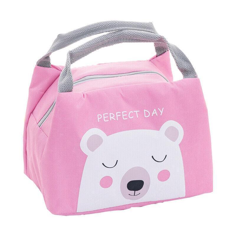 Portable Insulated Thermal Lunch Box Carry Tote Picnic Case Storage Bag 21x17x15cm - B02 (21x17x15cm)