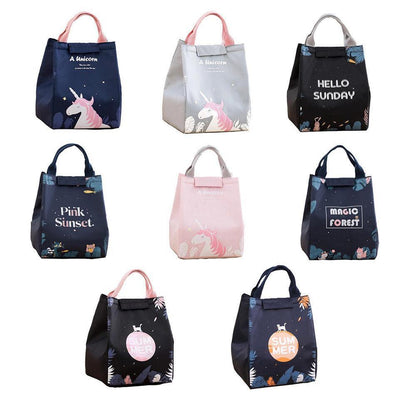 Portable Insulated Thermal Lunch Box Carry Tote Picnic Case Storage Bag 18x24x15cm - E02 (18x24x15cm)
