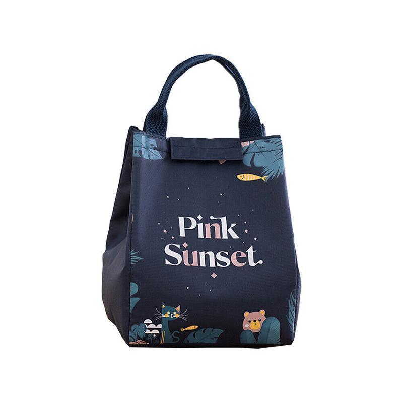 Portable Insulated Thermal Lunch Box Carry Tote Picnic Case Storage Bag 18x24x15cm - E07 (18x24x15cm)