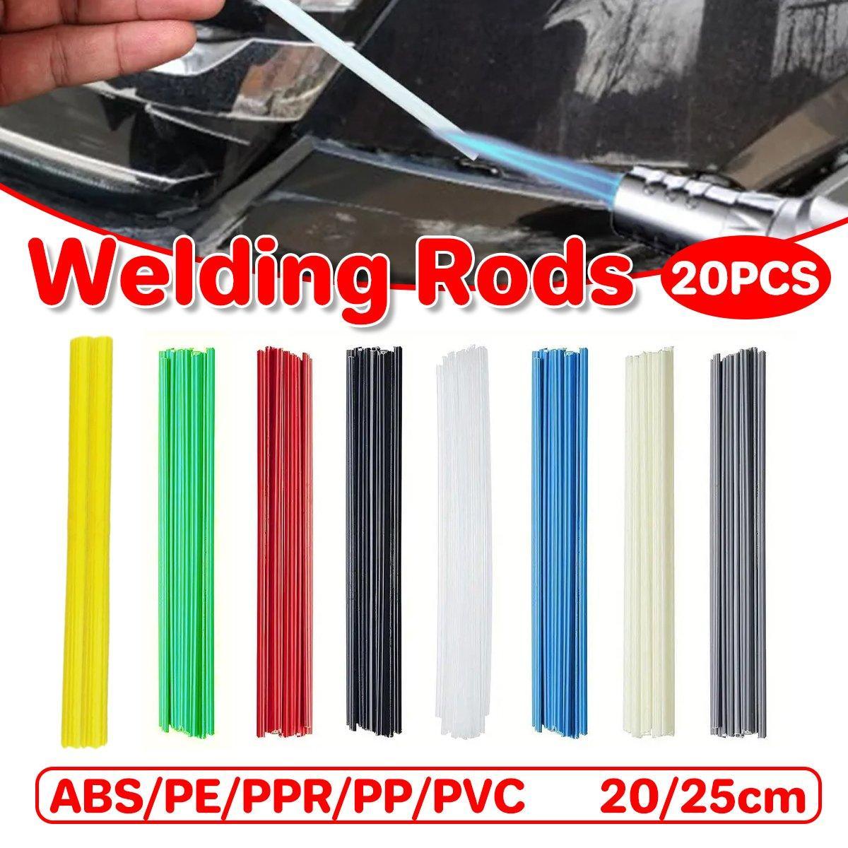 Bumper Plastic Welding Rod Torch 50CM/25CM Assorted Colours and Materials - Black - PE 20cm