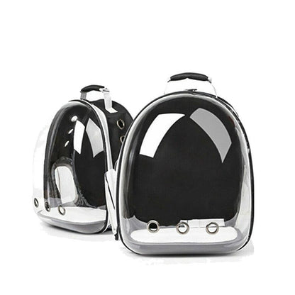Pet Outdoor Carrier Backpack Cat Dog Puppy Travel Space Capsule Shoulder Bag - Pink