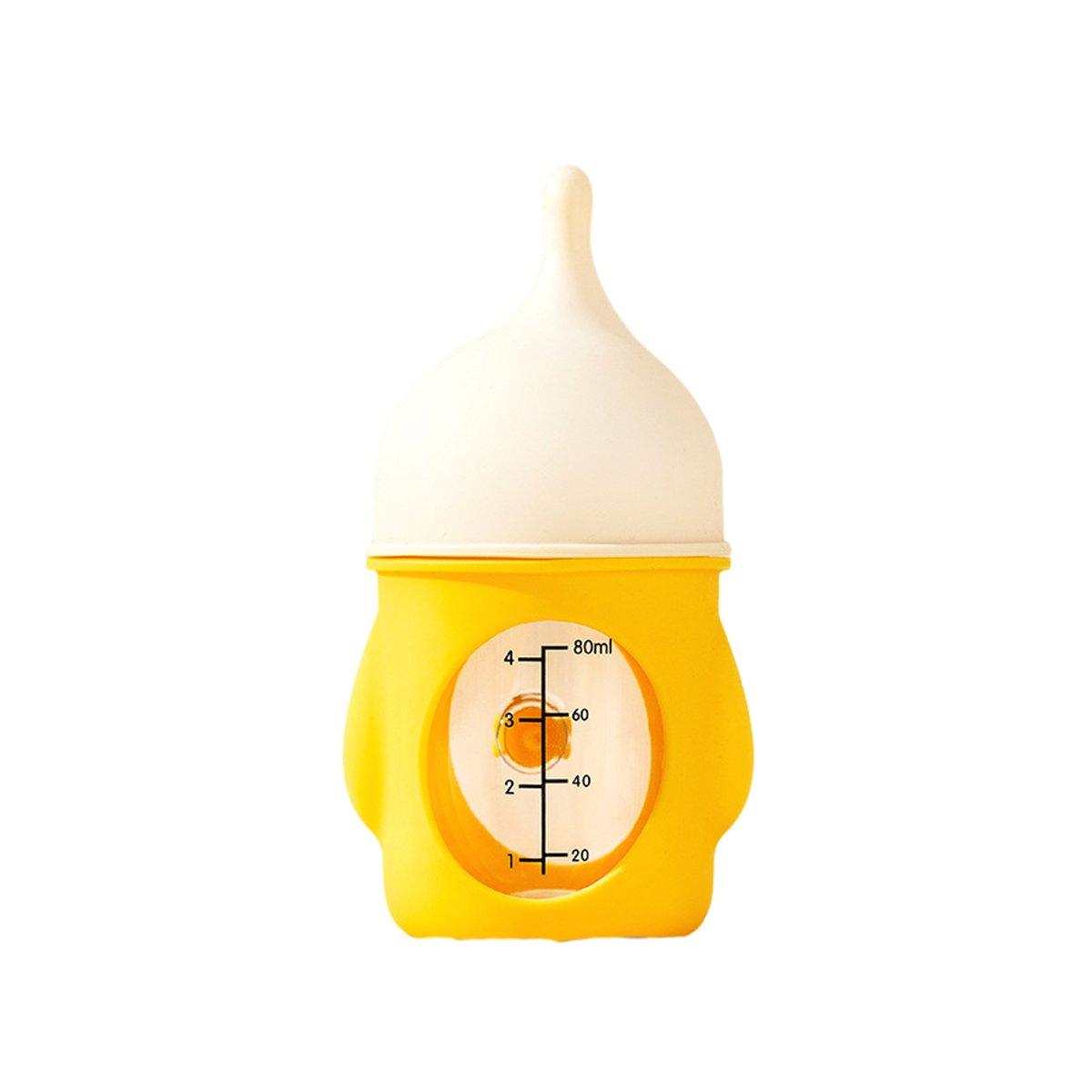 Silicone Pet Milk Feeding Bottle with Scale for Small Puppies and Kittens 20ml 80ml - 80ml-Blue