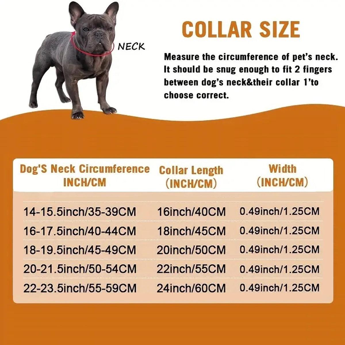 Cuban Chain Metal Dog Collar Pet Training Necklace for Small Medium Large Dogs - Gold-60cm