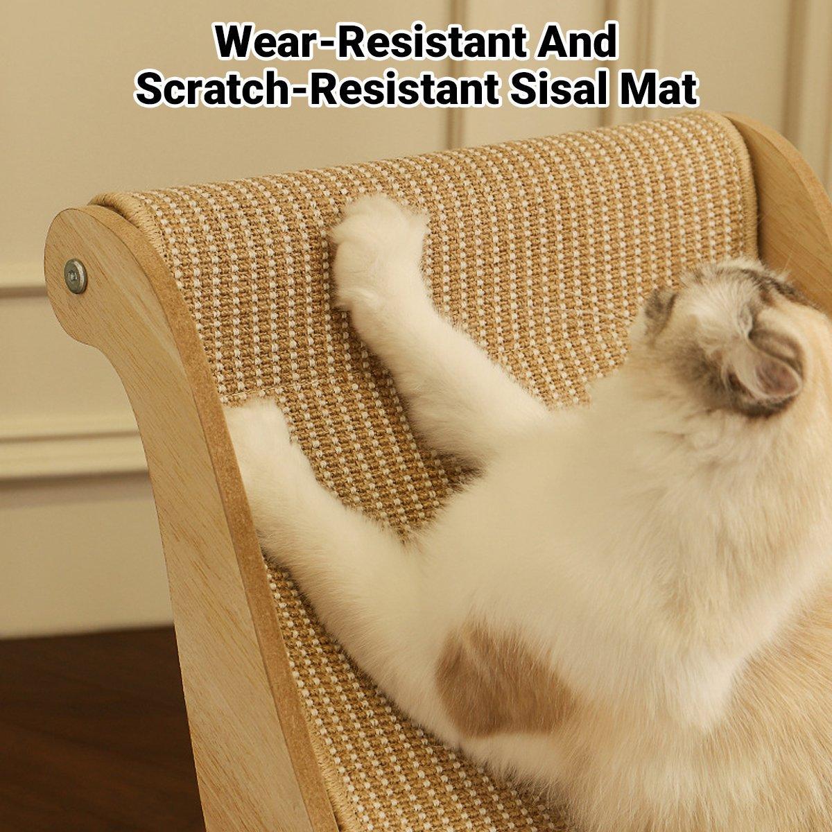 Cat Scratching Recliner Sofa 2 in 1 Lounge Bed Durable Scratch Board Furniture - XL