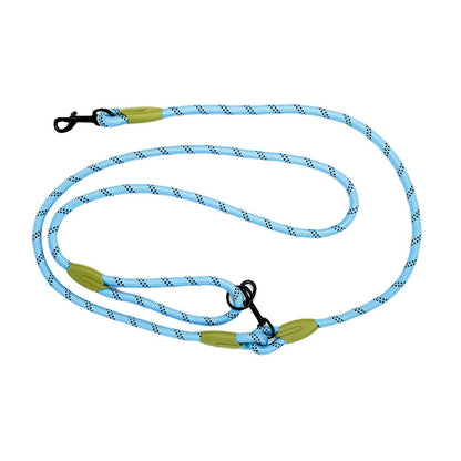 Adjustable Diagonal Dog Walking Leash Hands Free Crossbody Pet Lead Dogs - Pink