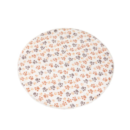 Waterproof Dog Pads Round Diaper Pads Pet Training Pads for Puppies and Dogs - White-75cm