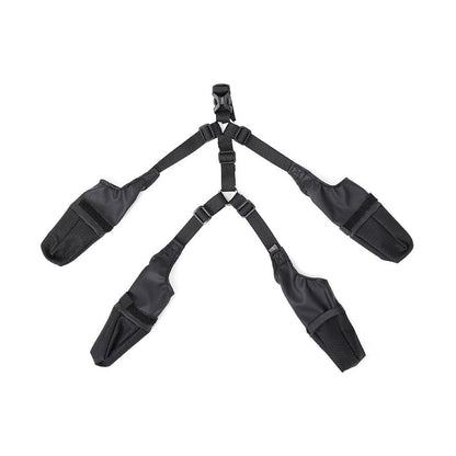 Dog Adjustable Suspender Boots Waterproof Dog Shoes Anti-Slip Pet Paw Protector - M