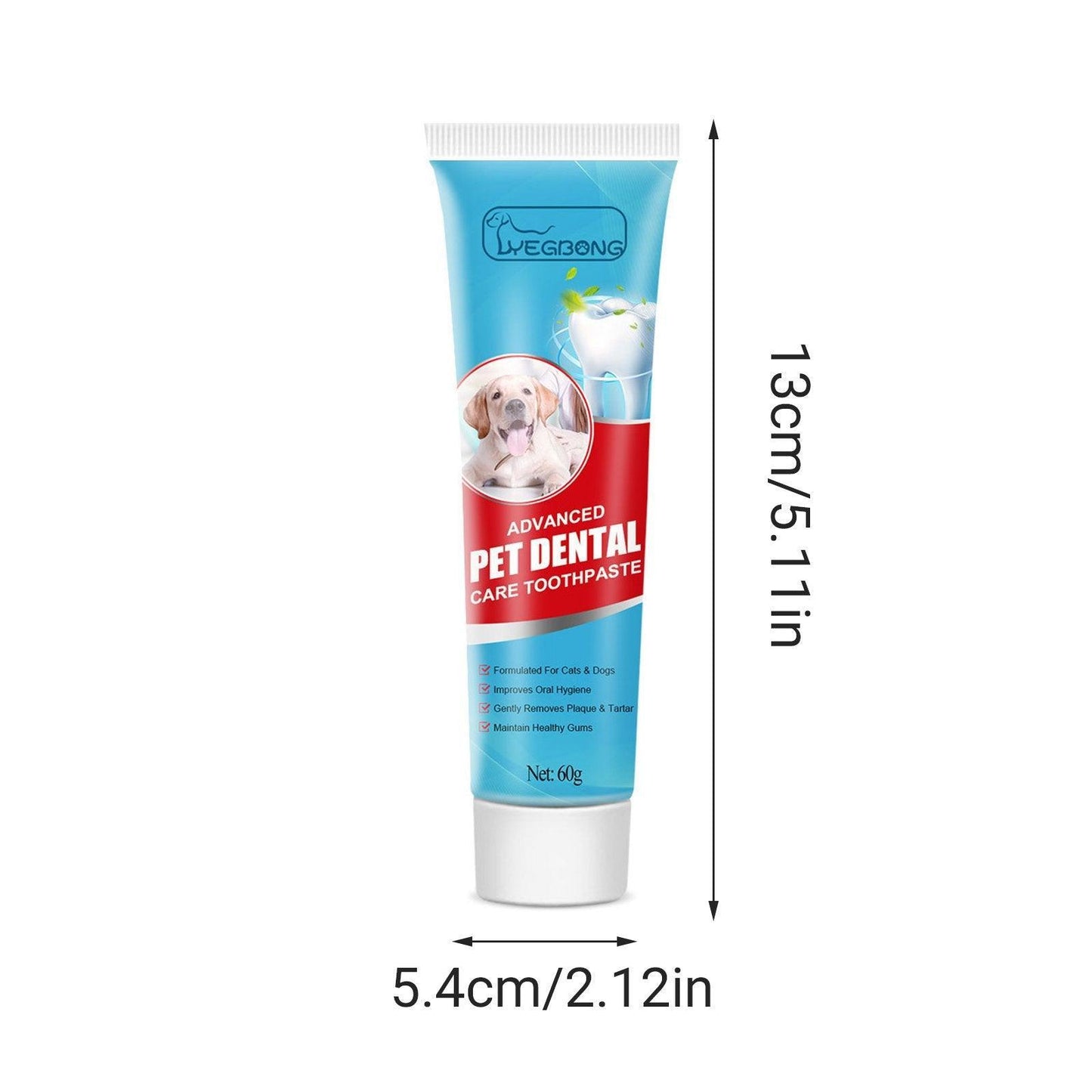 Pet Toothpaste Dog Cat Fresh Breath Tartar Removal Oral Care Edible Cleaning