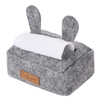 Dog Sniff Training Toy Plush Scent Training Aid for Puppies Interactive Pet Toy - Grey