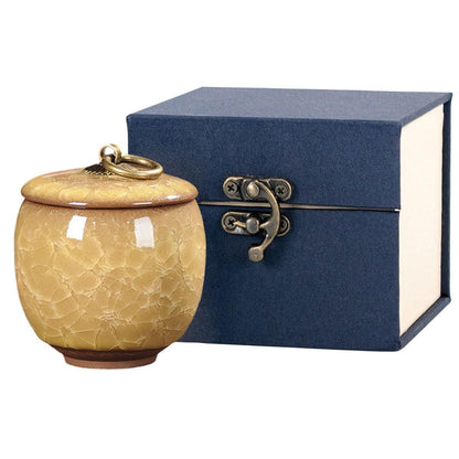 Small Pet Urn for Ashes Memorial Keepsake Urns for Dog Cat Cremation Remains - Blue