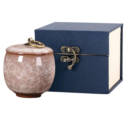 Small Pet Urn for Ashes Memorial Keepsake Urns for Dog Cat Cremation Remains - White