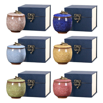 Small Pet Urn for Ashes Memorial Keepsake Urns for Dog Cat Cremation Remains - Yellow