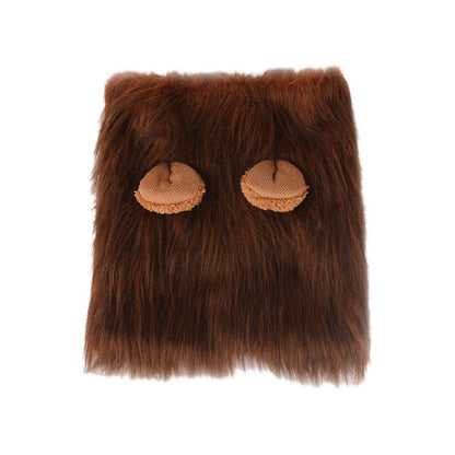 Lion Costume Mane Wig Large Dog Fancy Dress Up Party for Pet Halloween Clothes - Coffee-M