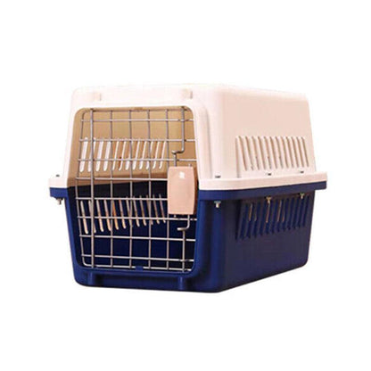 S Size Dog Cat Rabbit Portable Tote Crate Pet Carrier Kennel Travel Airline Carry Bag - Blue