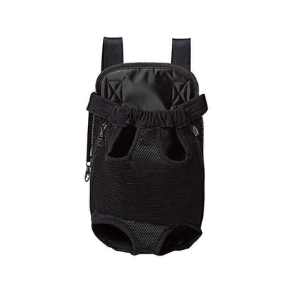 S Size Pet Carrier Dog Cat Puppy Front Back Backpack Shoulder Carry Sling Pouch Bag - Black