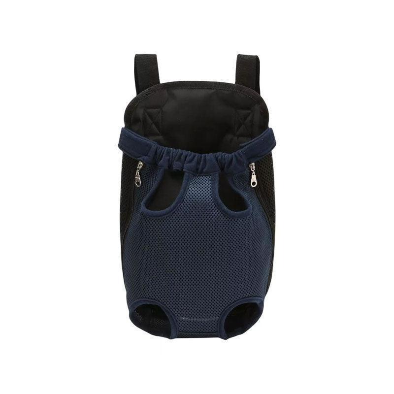 S Size Pet Carrier Dog Cat Puppy Front Back Backpack Shoulder Carry Sling Pouch Bag - Navy