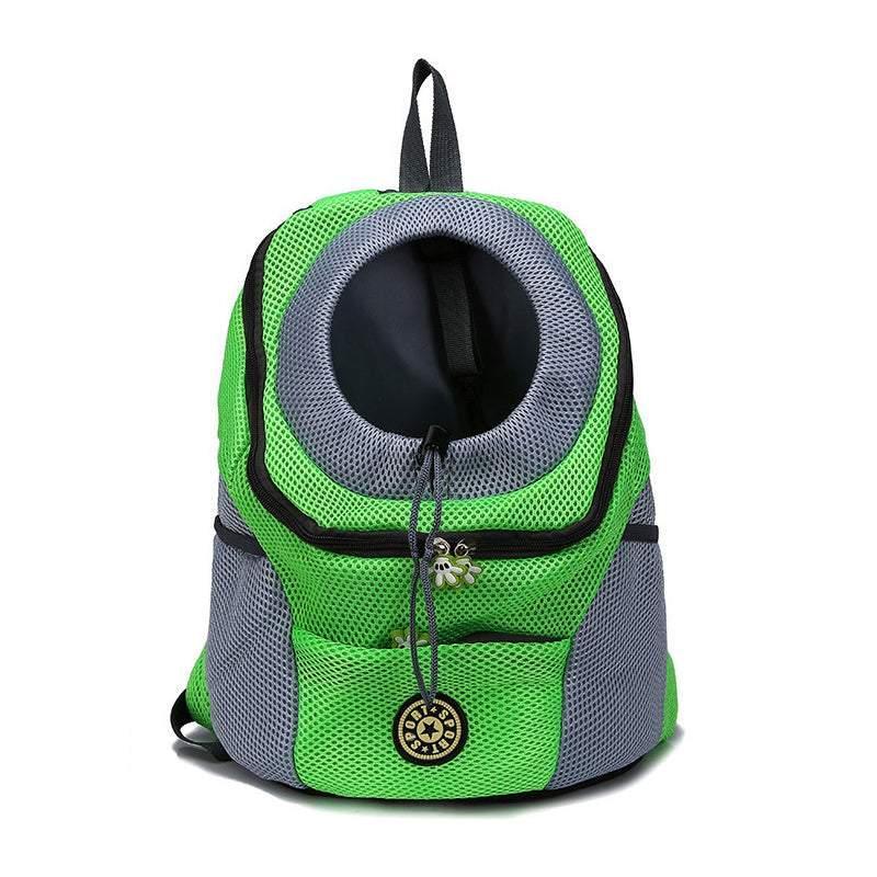 S Size Puppy Travel Mesh Pet Dog Carrier Backpack Front Travel Portable Shoulder Bag - Black