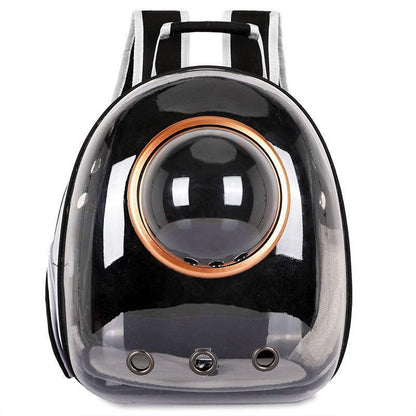 Travel Space Capsule Dog Cat Bag Breathable Outdoor Pet Backpack Carrier - Red