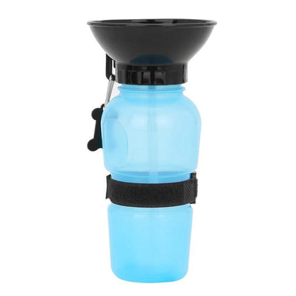 500Ml Dog Cat Water Drinking Bottle Detachable Travel Cup Portable Pet Feeder - Pink