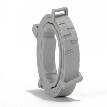Adjustable Flea and Tick Collar for Dogs and Cats with Natural Repellent - Grey