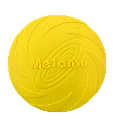 Frisbee Toy for Dogs Outdoor Fetch Training Soft Rubber Pet Flying Disc 18cm - Red