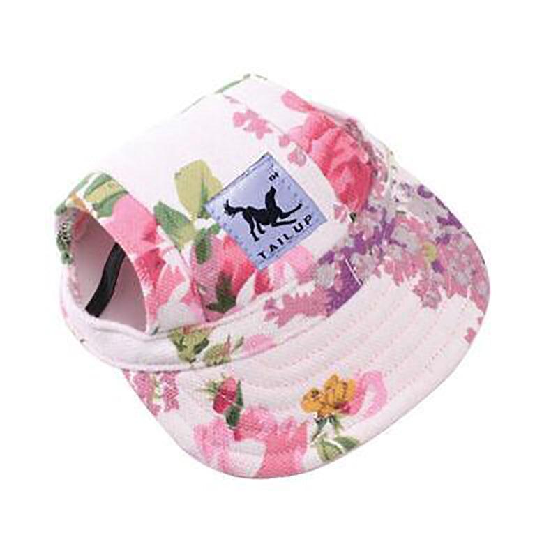 Dog Baseball Cap Outdoor Pet Sun Hat Summer Canvas Visor Puppy L - Camouflage