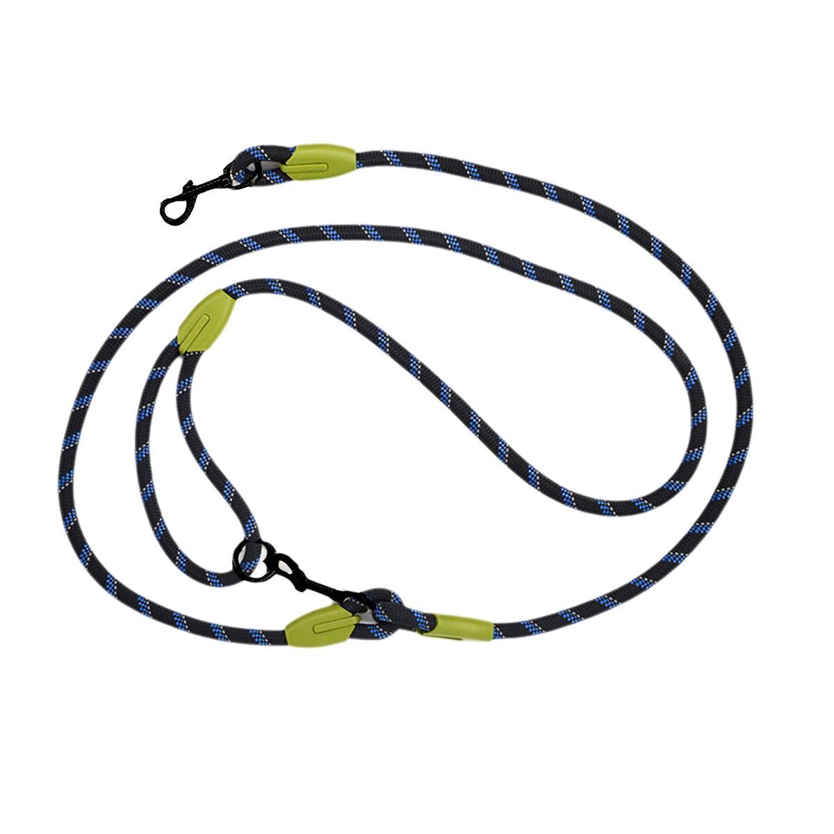 Adjustable Diagonal Dog Walking Leash Hands Free Crossbody Pet Lead Dogs - Colourful
