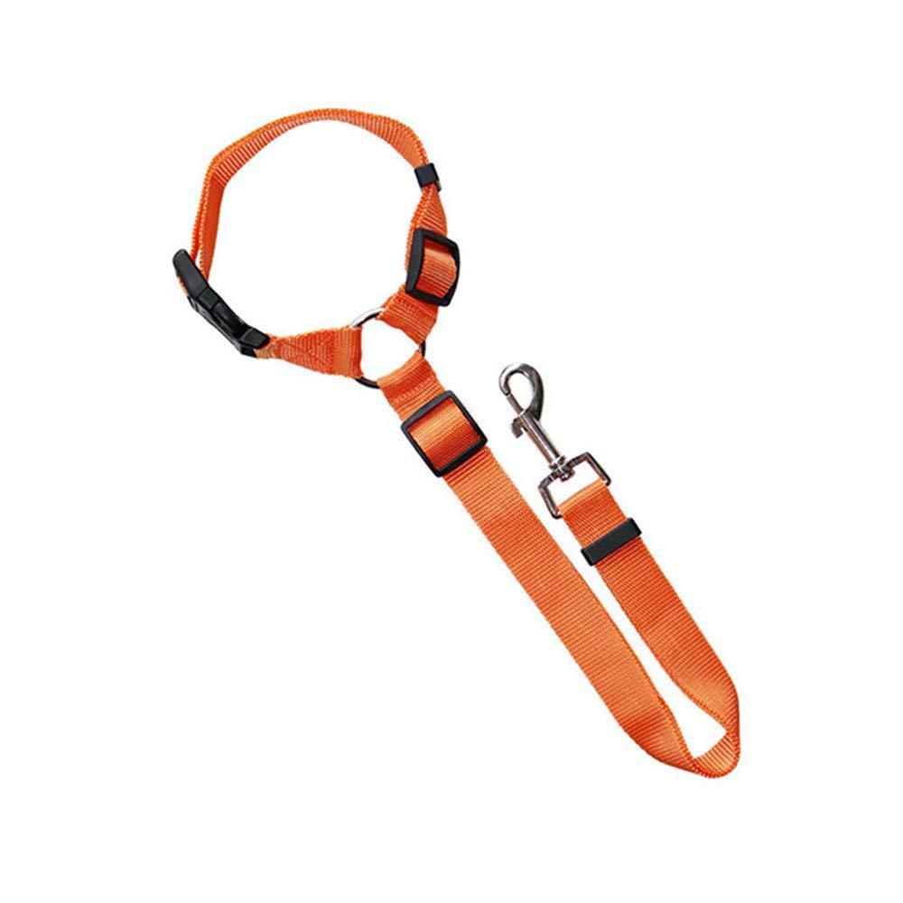 Adjustable Pet Dog Car Clip Lead Harness Strap for Vehicle Travel Restraint Use - Green