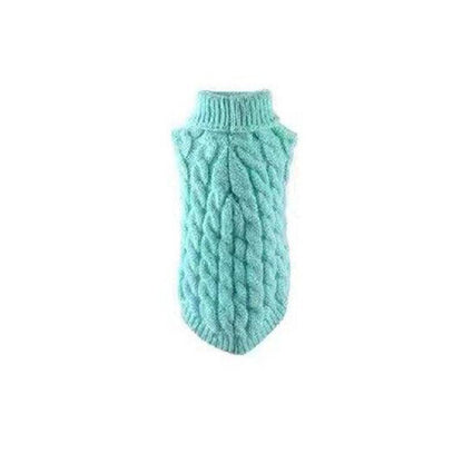 Puppy Dog Jumper Winter Warm Knitted Sweater Pet Clothes Small Dogs Coat Thermal L Size - Beige