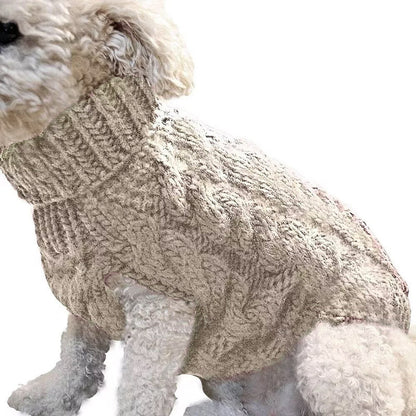 Puppy Dog Jumper Winter Warm Knitted Sweater Pet Clothes Small Dogs Coat Thermal S Size - Blue