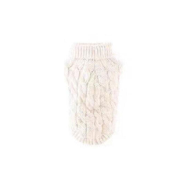 Puppy Dog Jumper Winter Warm Knitted Sweater Pet Clothes Small Dogs Coat Thermal L Size - Leather Pink